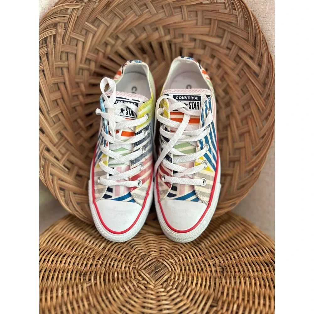 Converse Chuck Taylor All Star Rainbow Stripe Low Top Sneakers